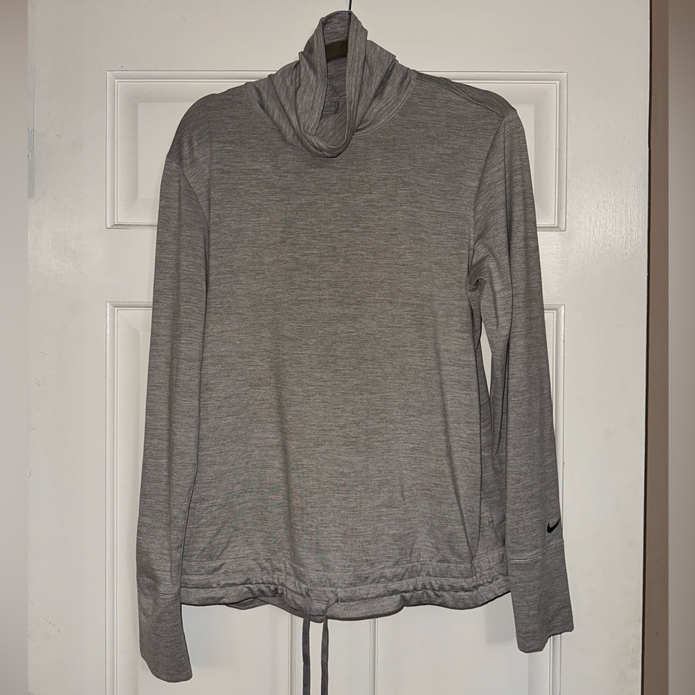 Nike Heather Gray Cowl Neck Top